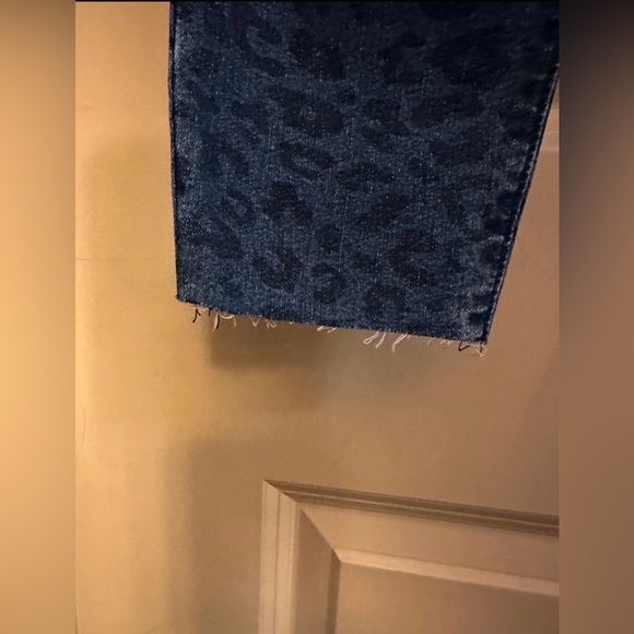 Gap Blue Leopard Jeggings 10 - Picture 3 of 5